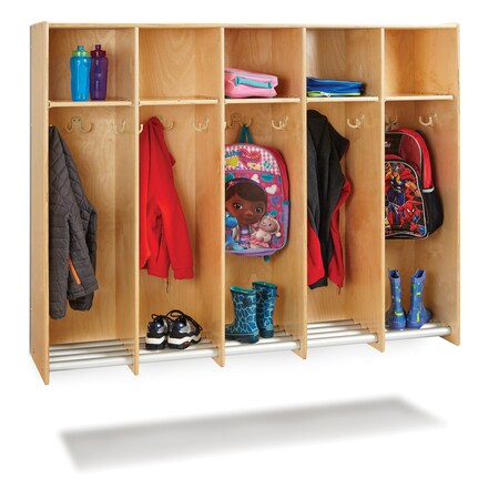 Jonti-Craft 5 Section Hanging Locker, without Tubs 9137JC